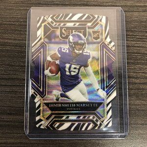 IHMIR SMITH-MARSETTE 2021 Select #282 ZEBRA PRIZM Club Rookie‎ RC SSP CASE HIT!!